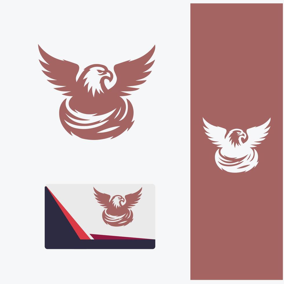 Eagle Nest Logo Flight Studios vector