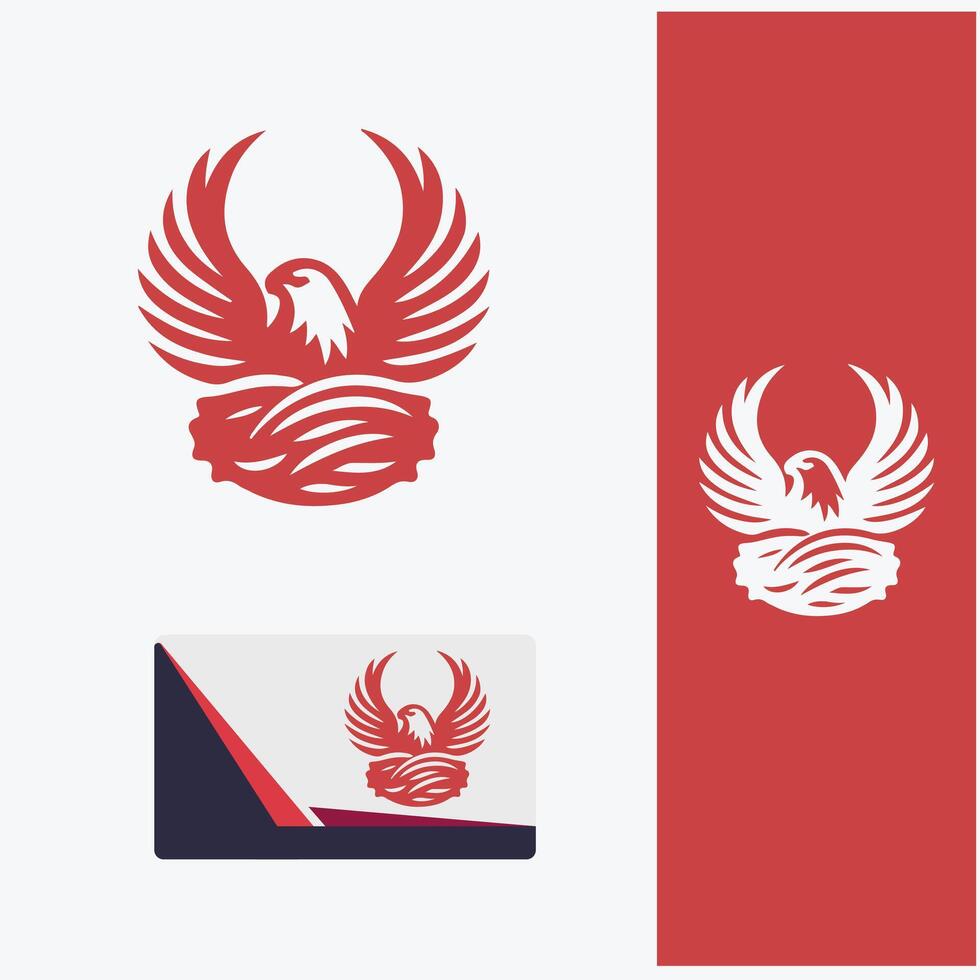 Sky Eagle Nest Logo Creations vector