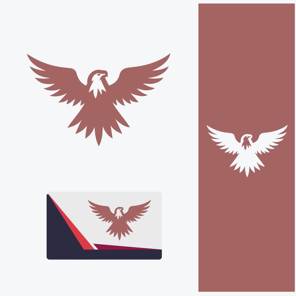 Feathered Haven Eagle Nest Logo vector