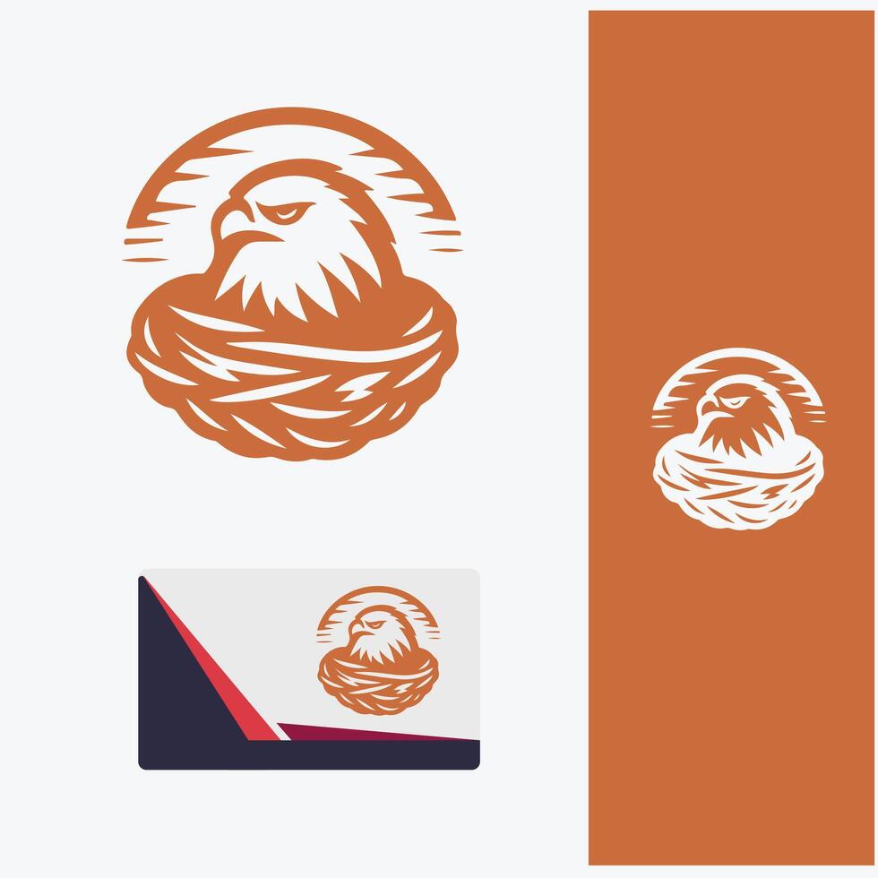 Perch Craft Eagle Nest Logo vector