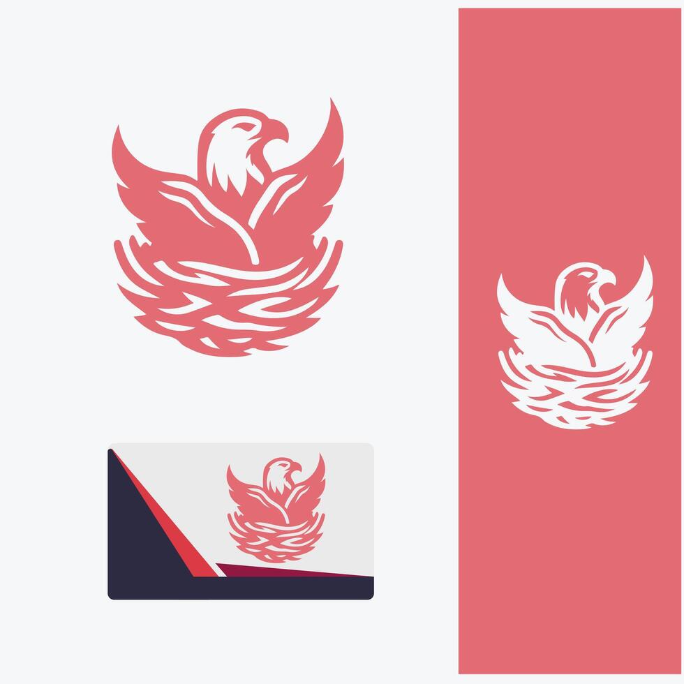 High Flight Eagle Nest Logo vector