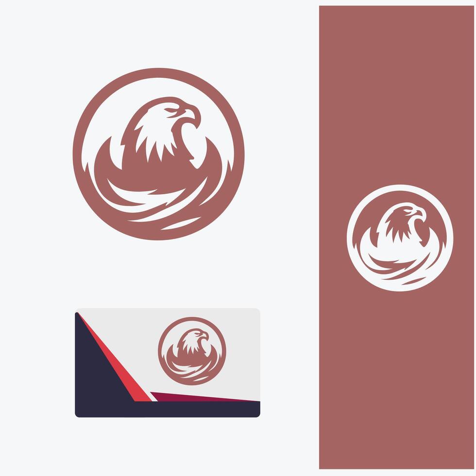 Golden Perch Eagle Nest Logo vector