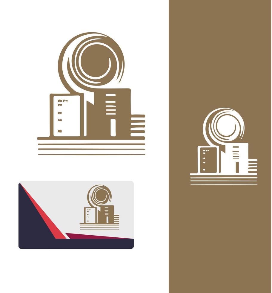 Pure Space Studio Architecture Logo vector