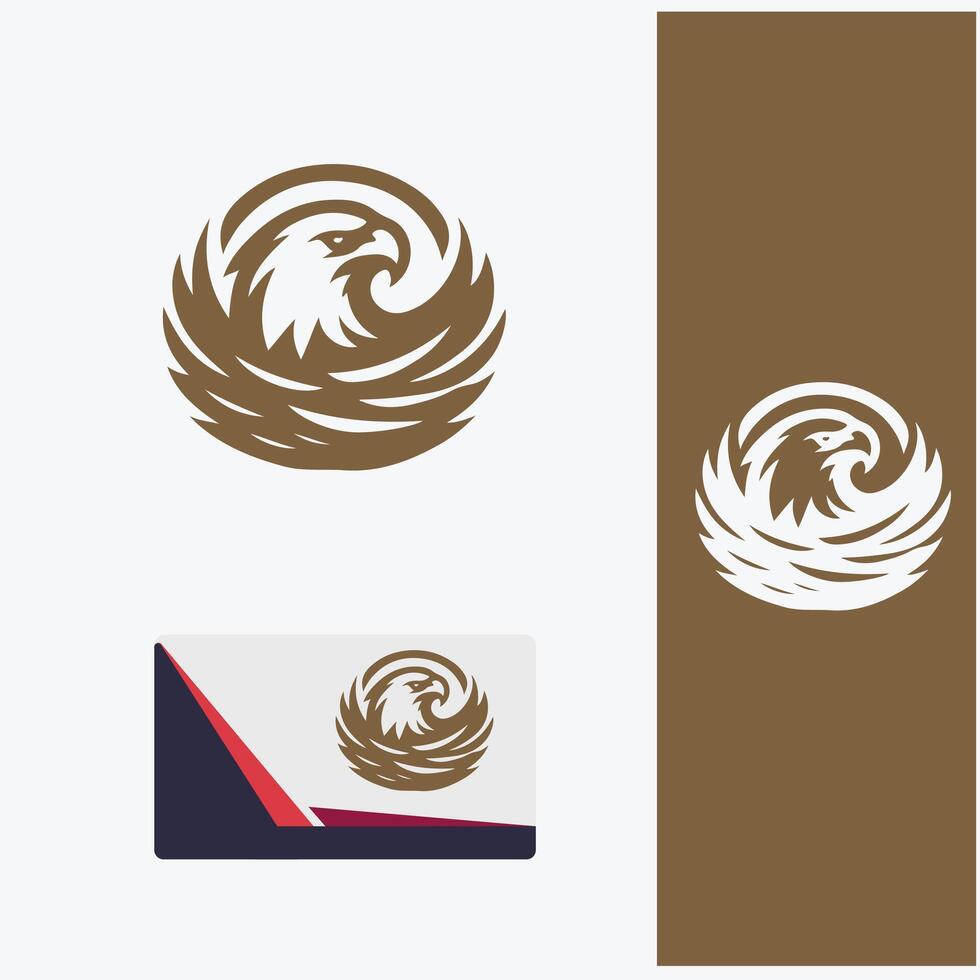 Eagle Nest View Logo Designs vector
