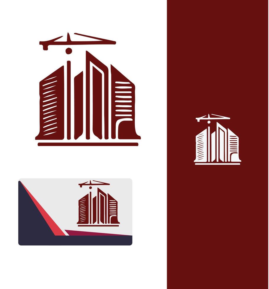 Pinnacle Architecture Logo Design Group vector