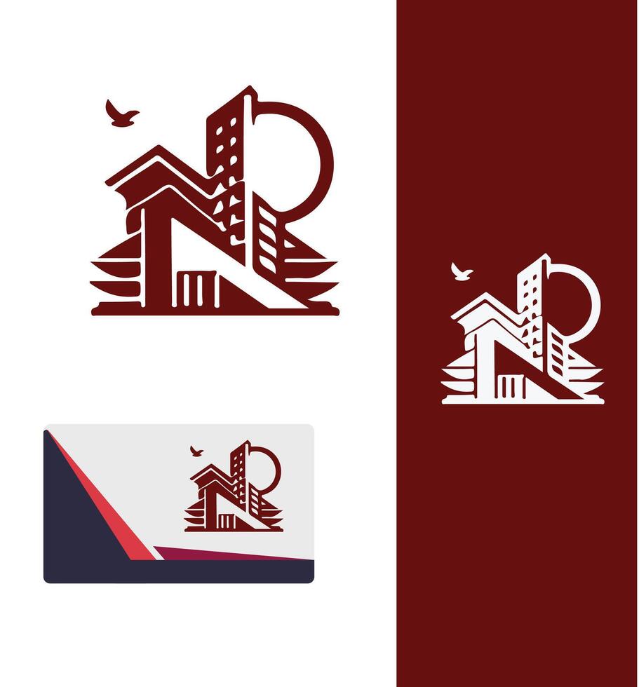 Gravity Architecture Logo Design Group vector