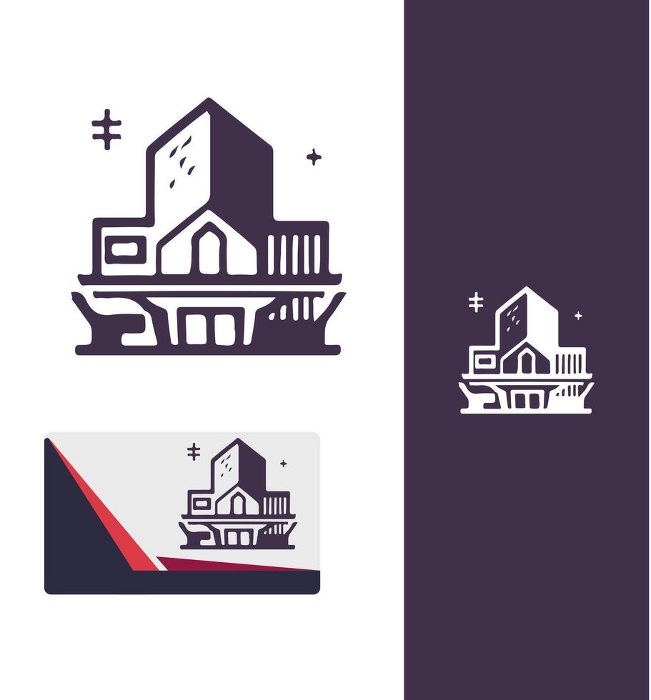 Spatial Blend Architecture Logo vector