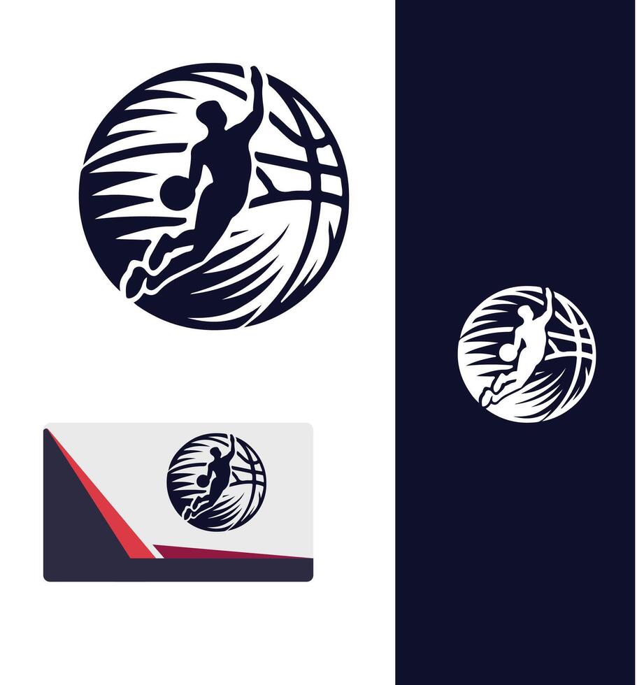 Hoops Unlimited BasketBall Logo vector