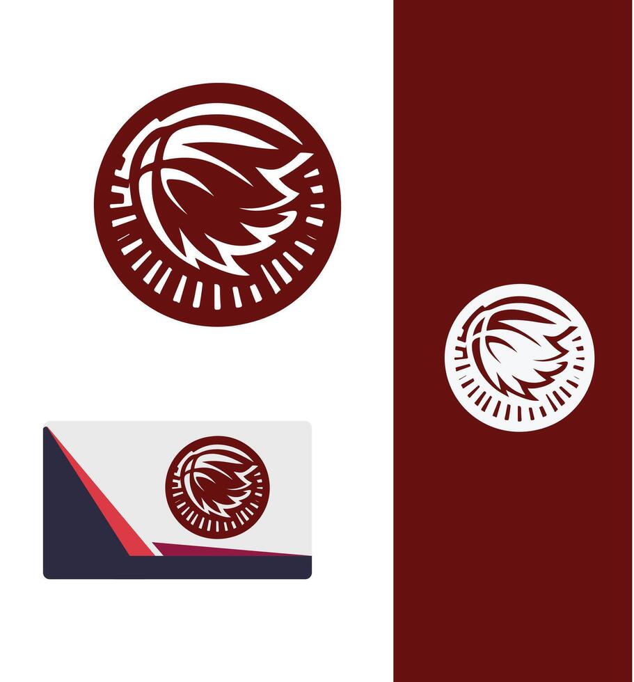 Fast Break Force BasketBall Logo vector