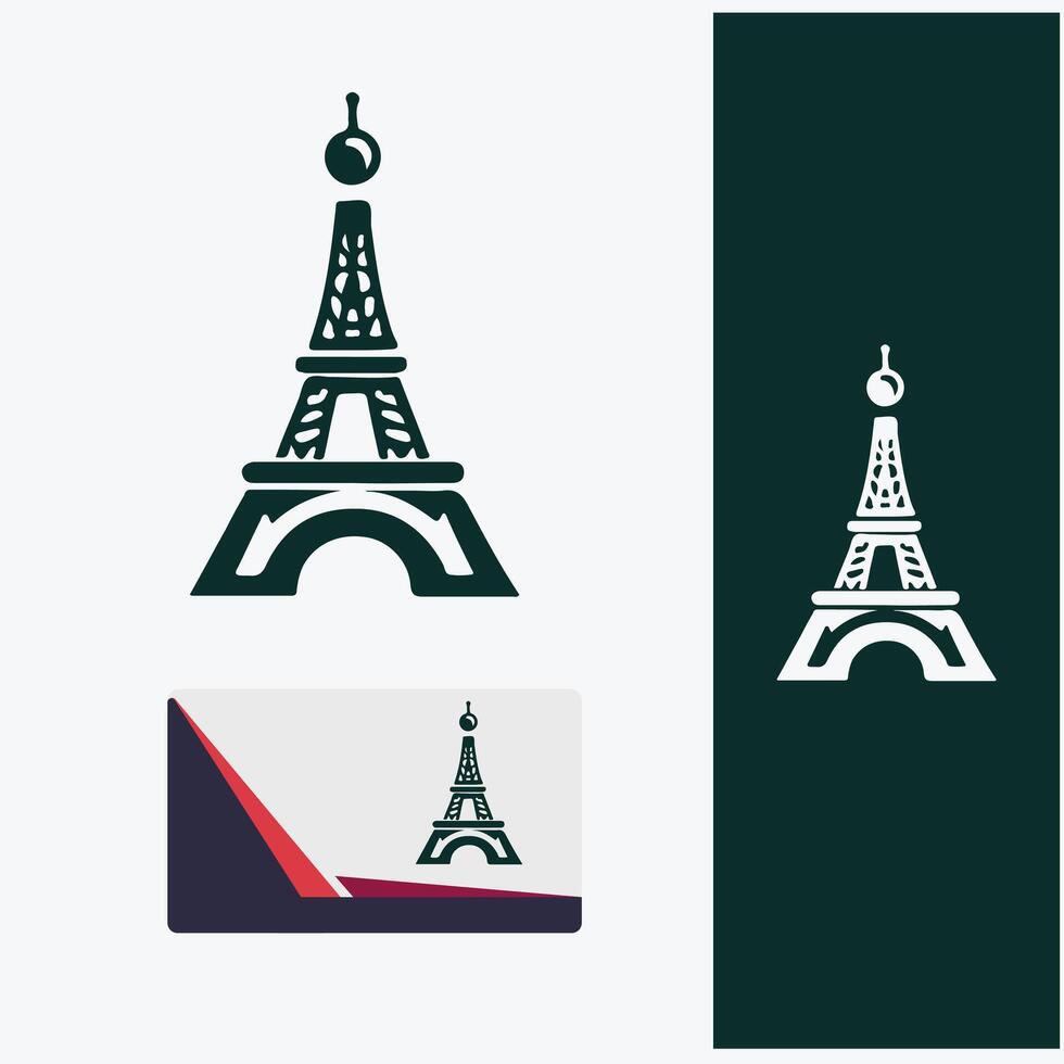 Eiffel Heights Design tower logo vector