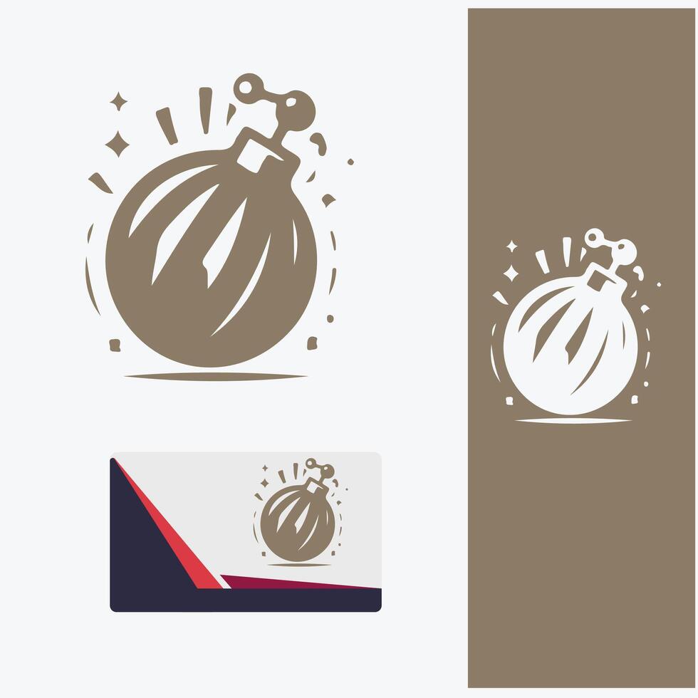 Count down Creations Bomb Logo vector