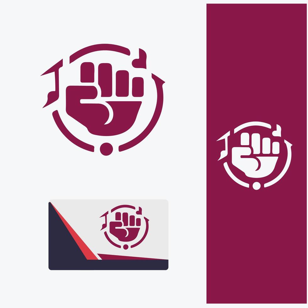Rhythm Flow Music Logo vector