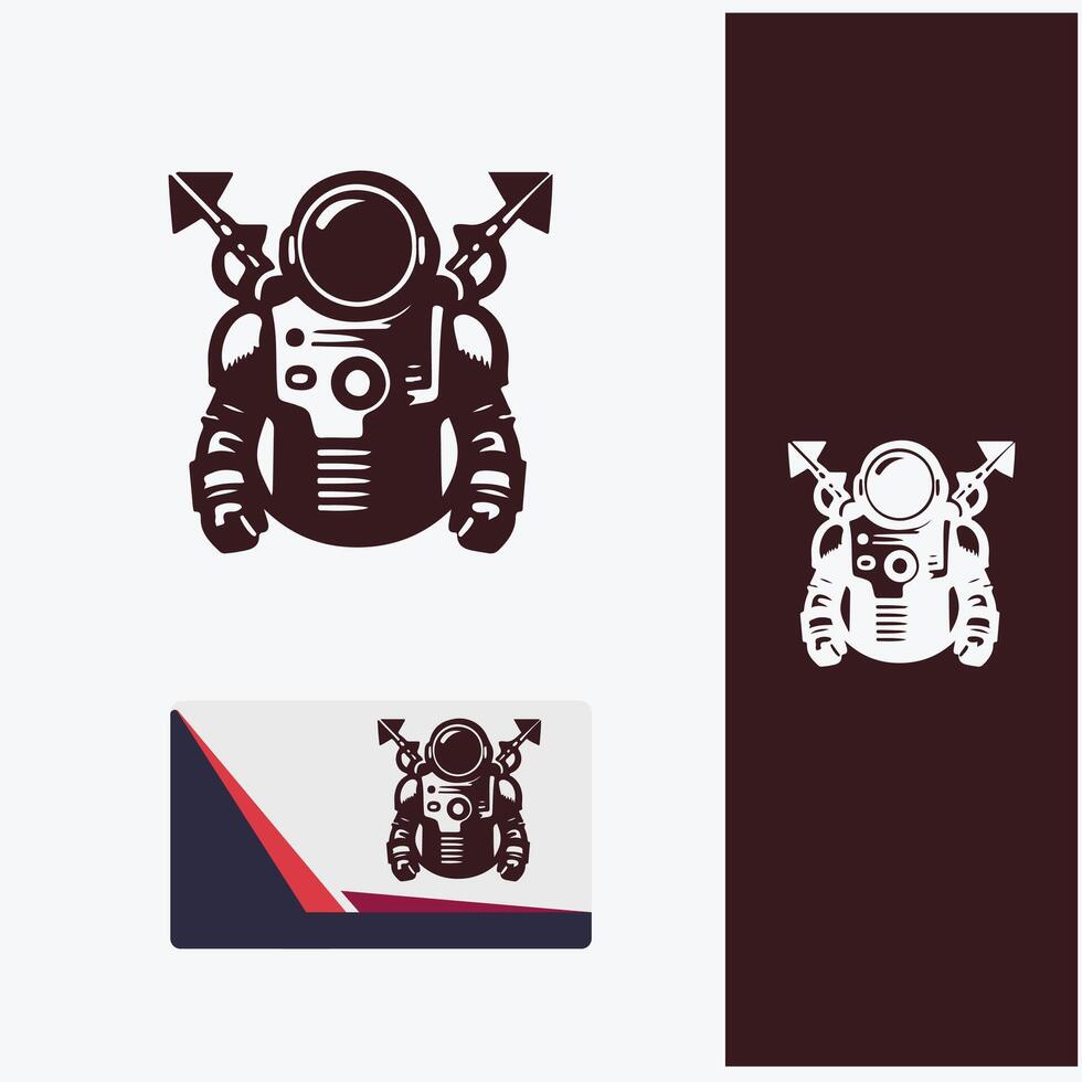 Nebula Navigators Astronaut Logo vector