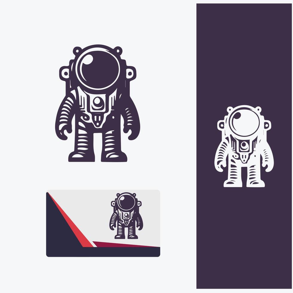 Nebula Navigators Astronaut Logo vector