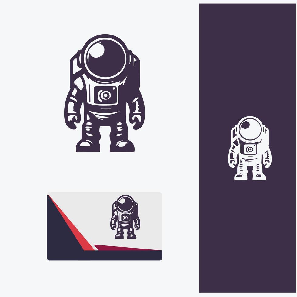 Nebula Navigators Astronaut Logo vector
