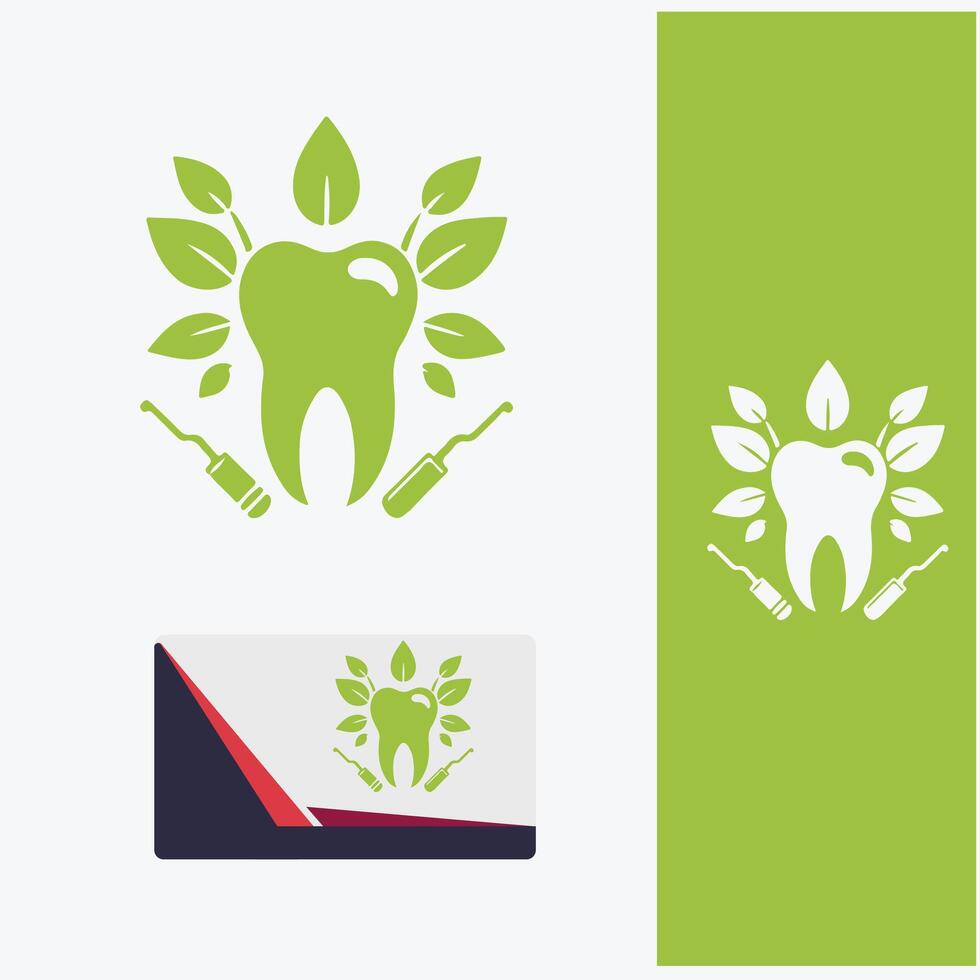 The Dental Seed tree logo vector