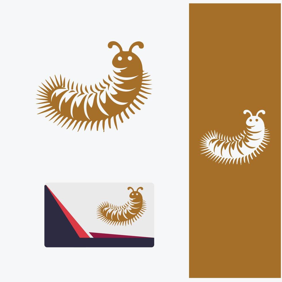 Earthly Caterpillar logo vector