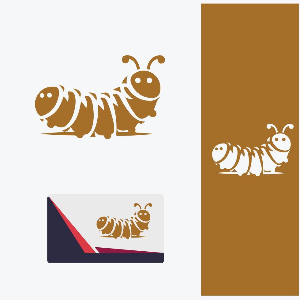 Curled Creations caterpillar logo vector