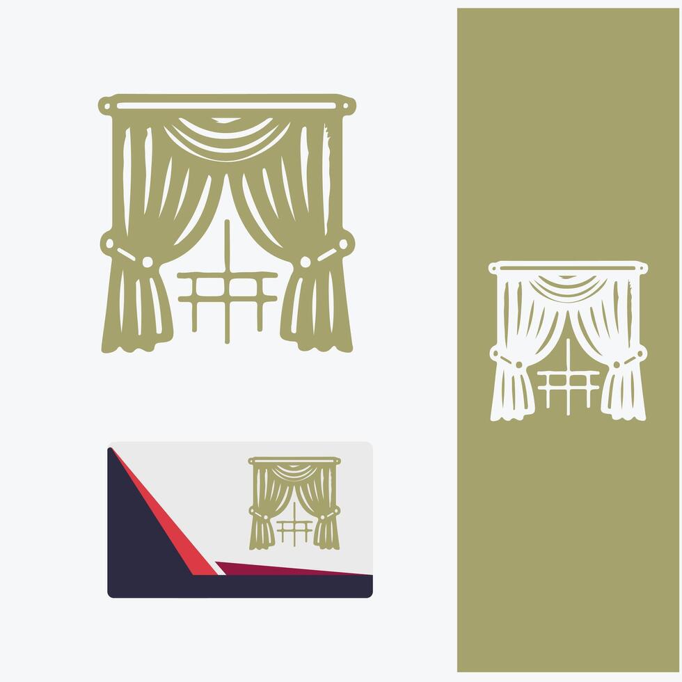 Luxe Linen Curtains logo vector
