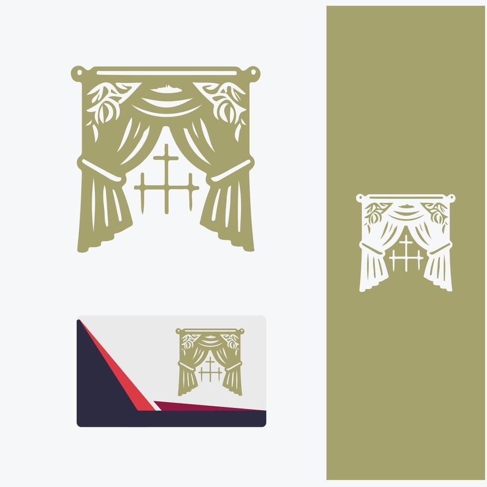 Satin Shades curtains logo vector