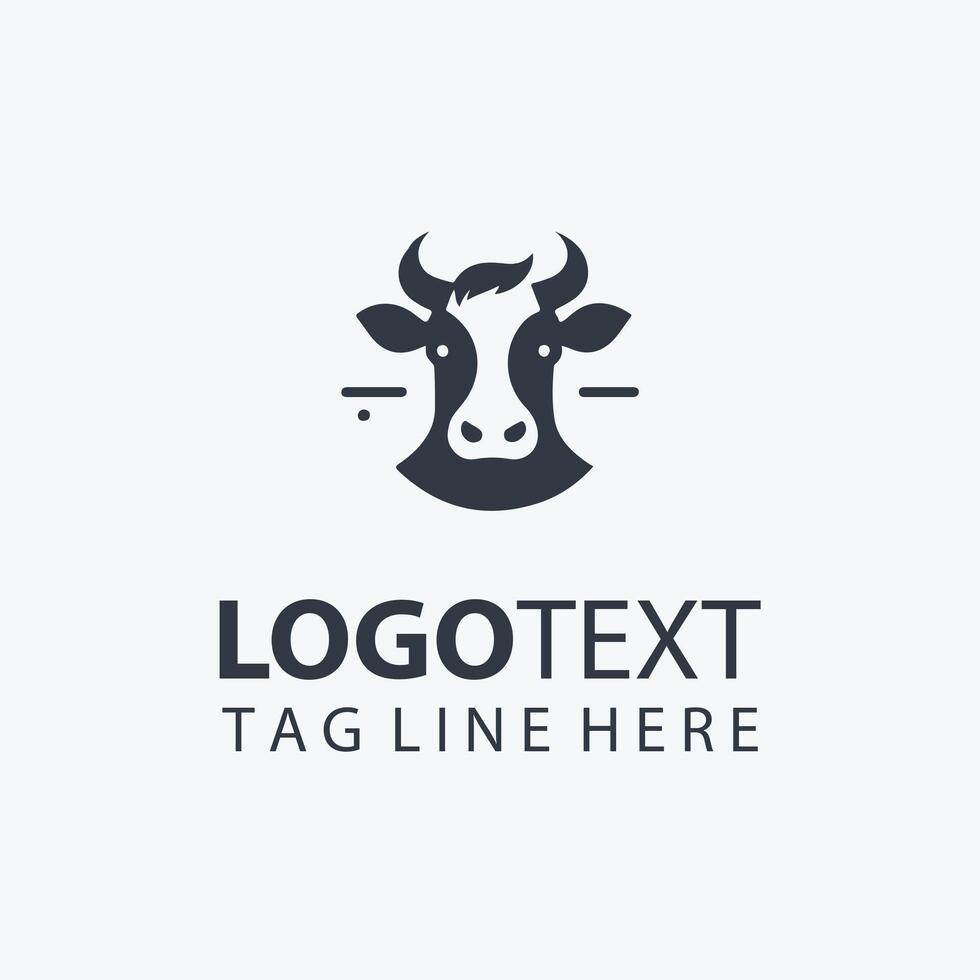 Heavenly Herd Cow Logo vector