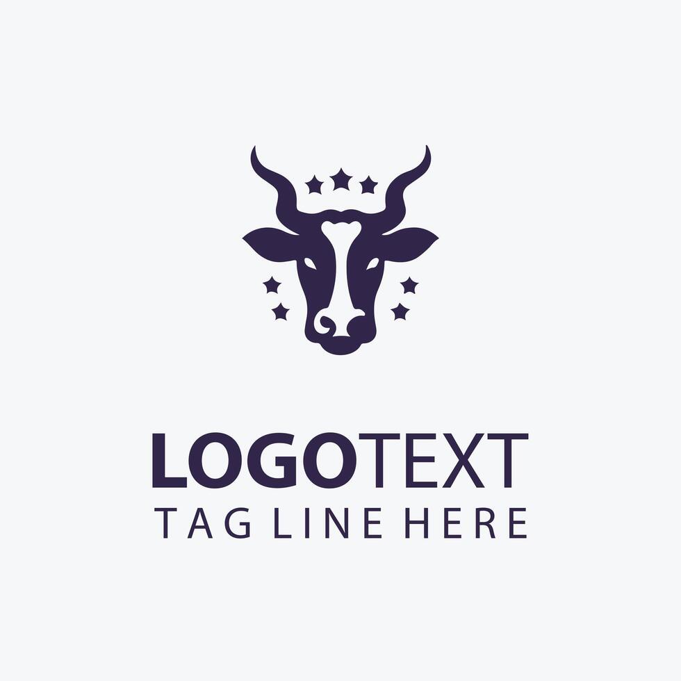The Moo Movement Cow Logo vector