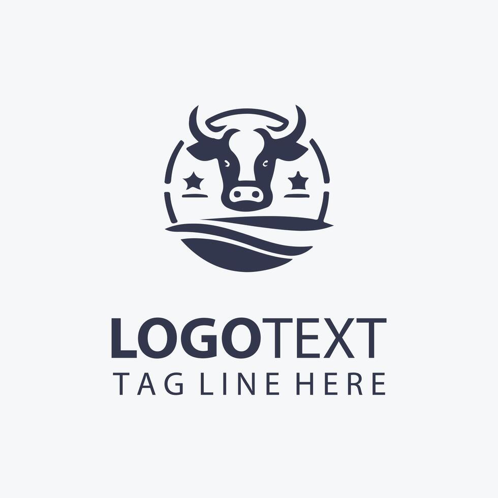 The Milky Way Cow Logo vector
