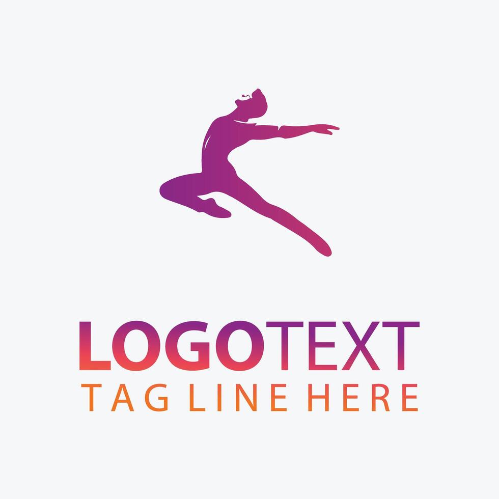 Vibe Move dancer logo vector