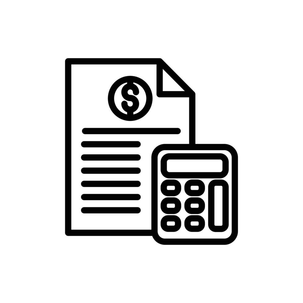 Accounting icon outline vector