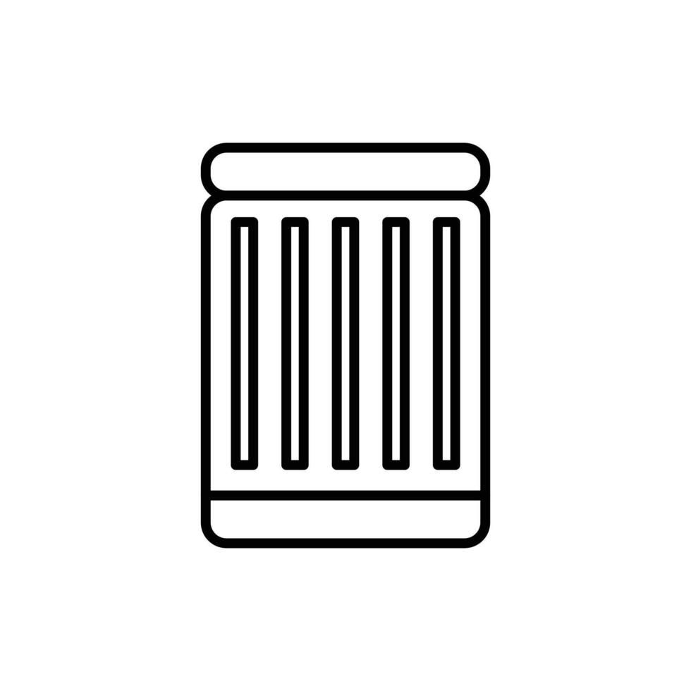 Delete icon outline vector