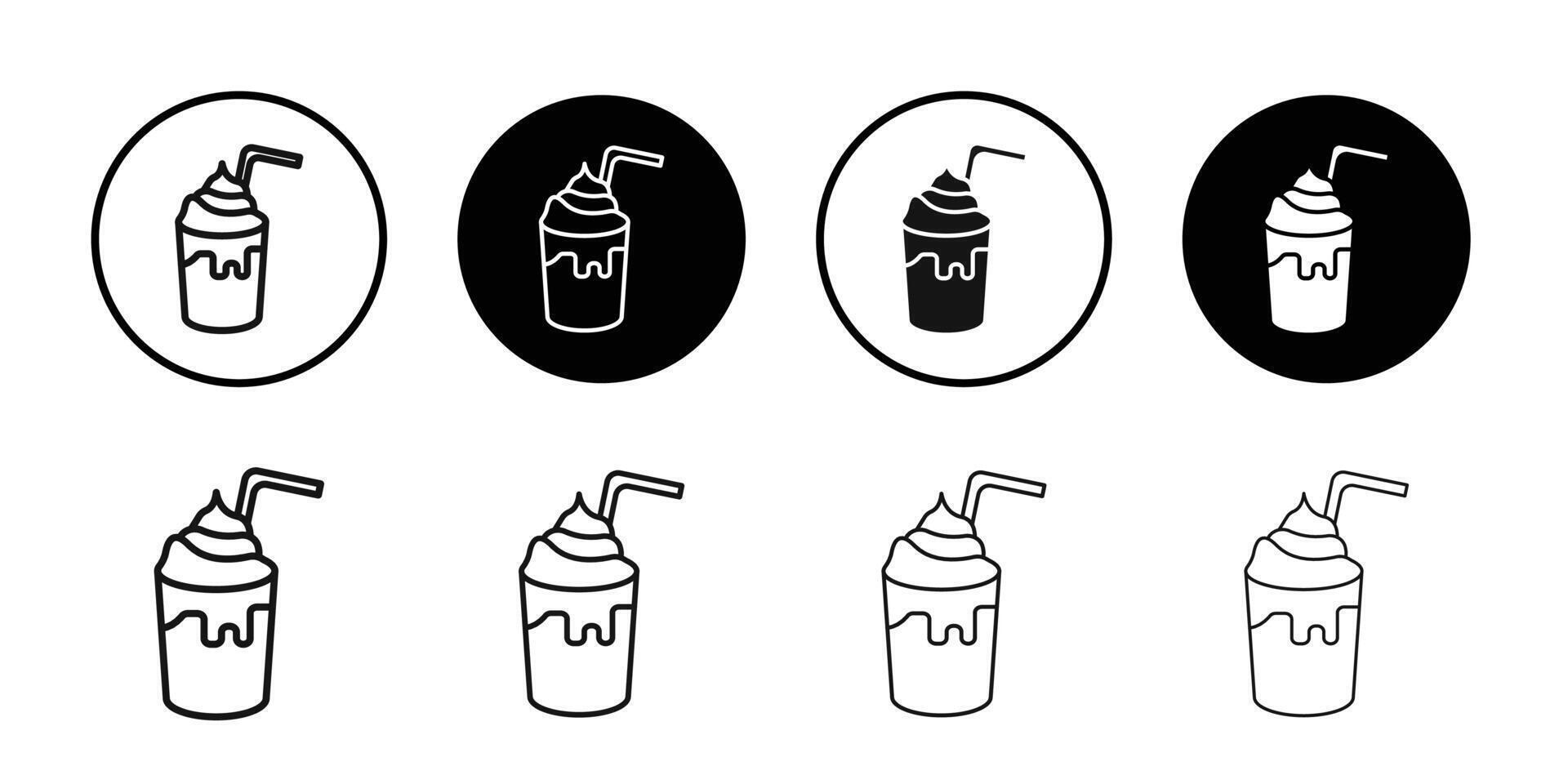 Frappe icon logo sign set outline vector