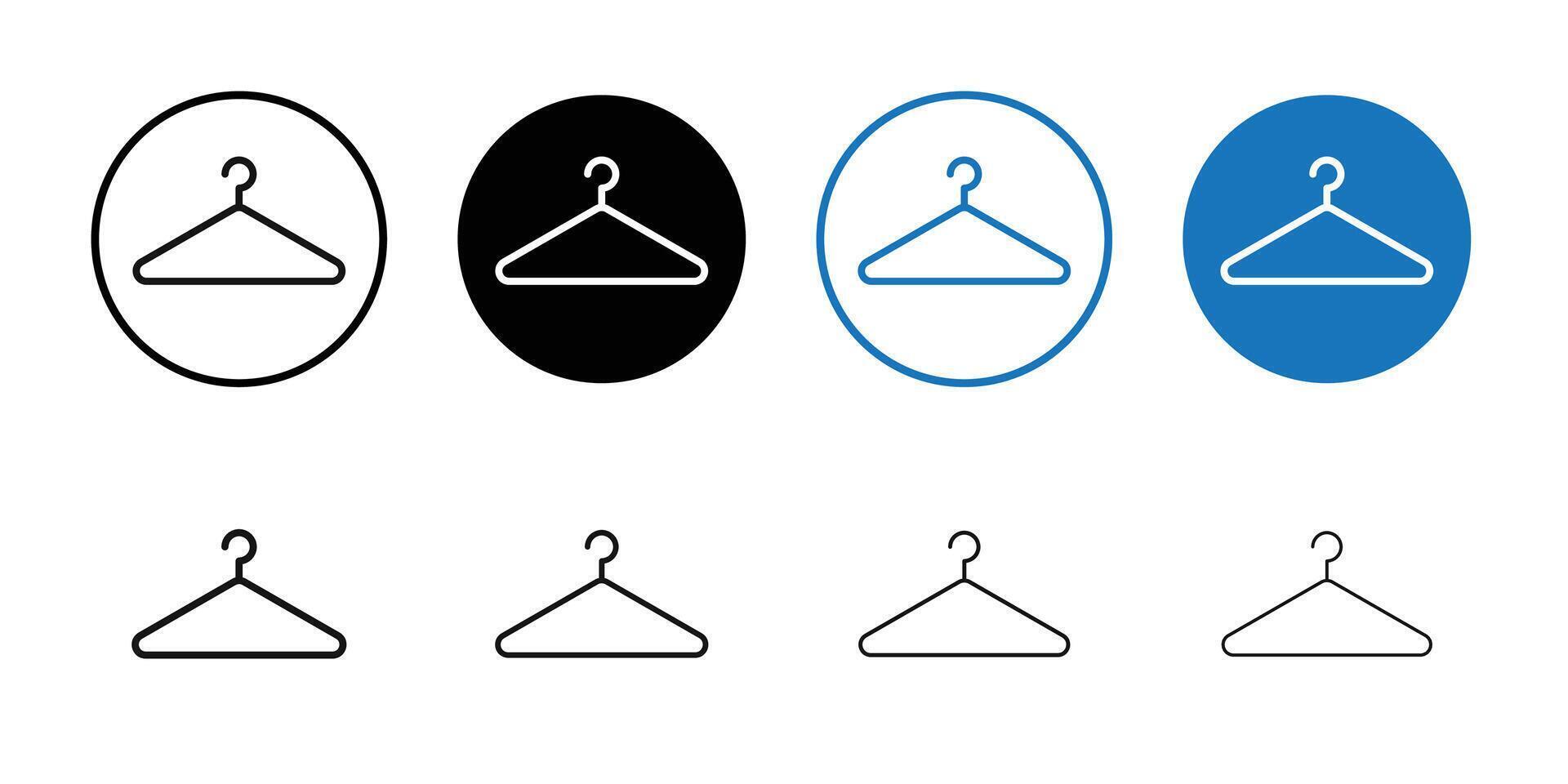 hanger icon logo sign set outline vector
