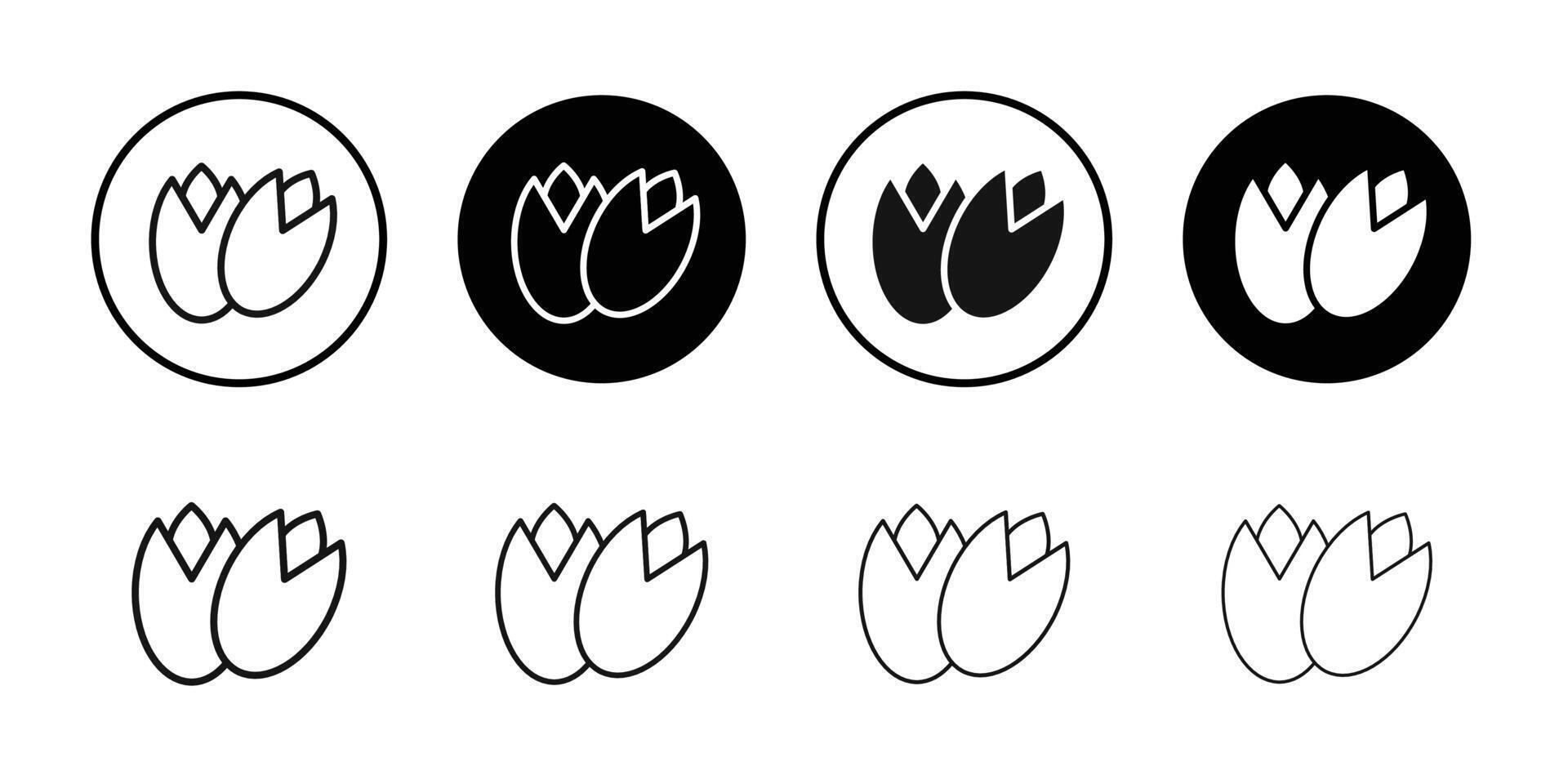 pistachio icon logo sign set outline vector