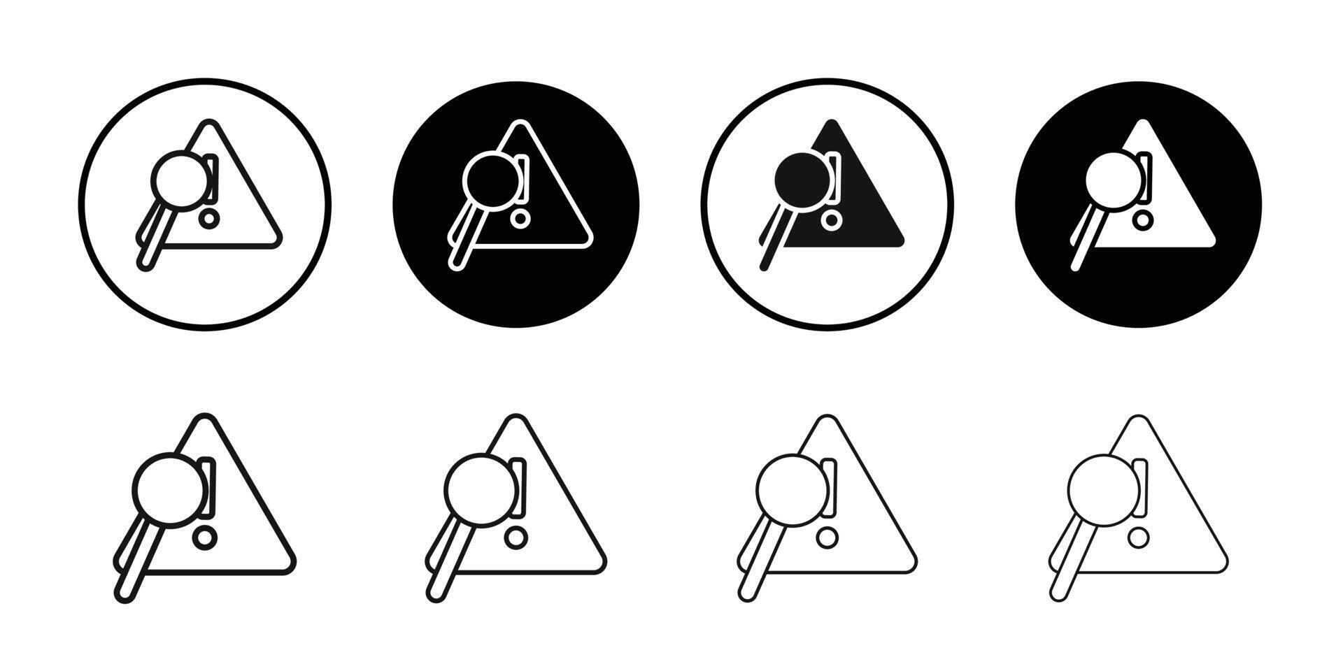 Problem identification icon logo sign set outline 53142960 Vector Art ...