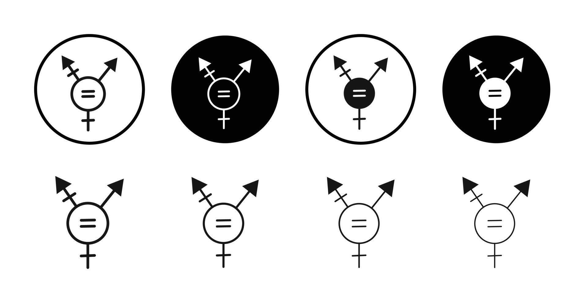 Rainbow LGBT flag icon logo sign set outline vector