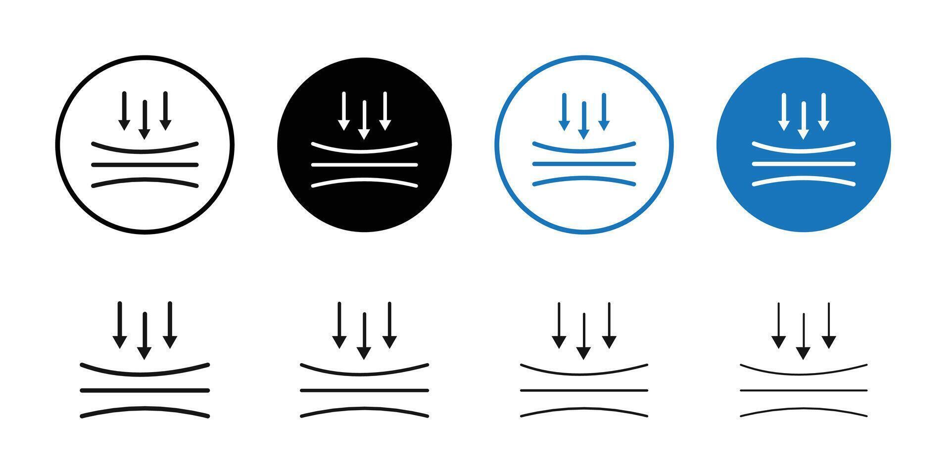 Resilience icon logo sign set outline vector