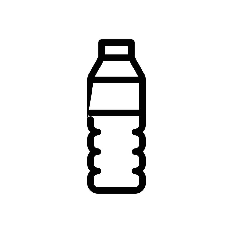 Bottle icon Black and white outline vector