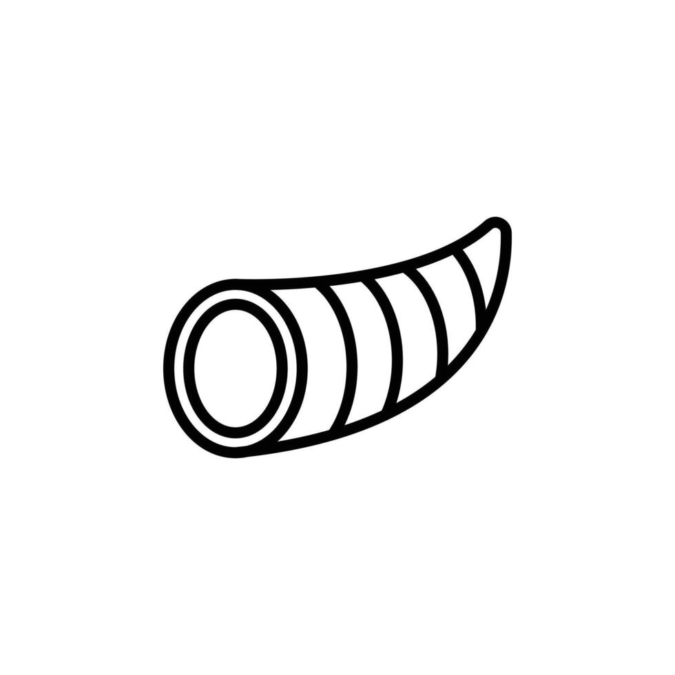 cornucopia icon Black and white outline vector