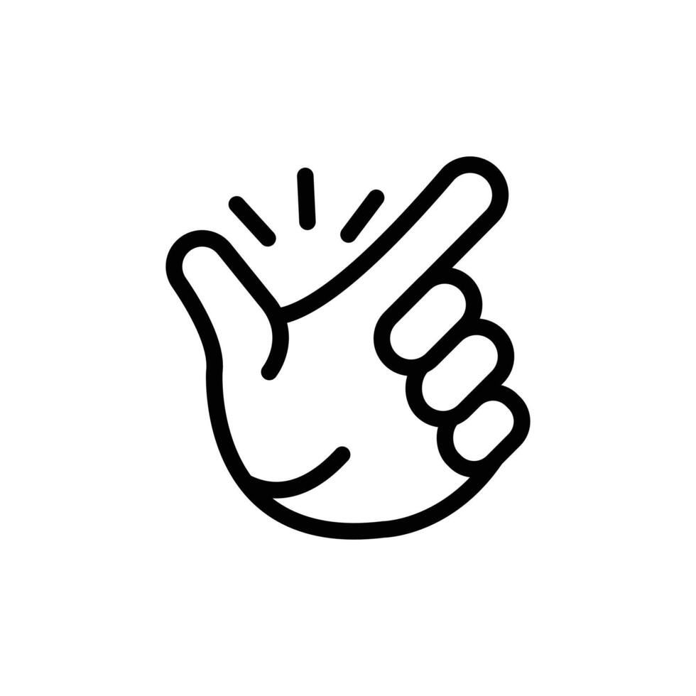 Easy icon Black and white outline vector
