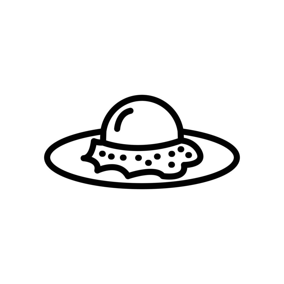 Egg on plate icon Black and white outline vector