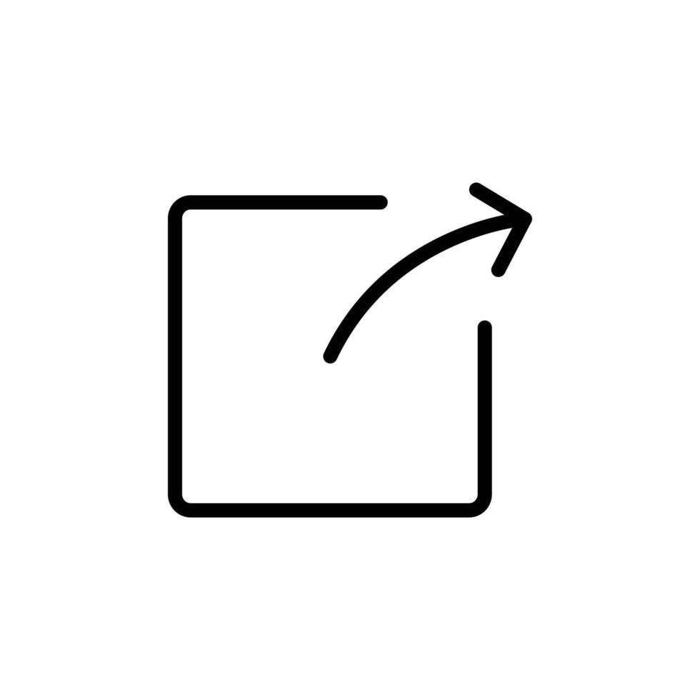 External link icon vector