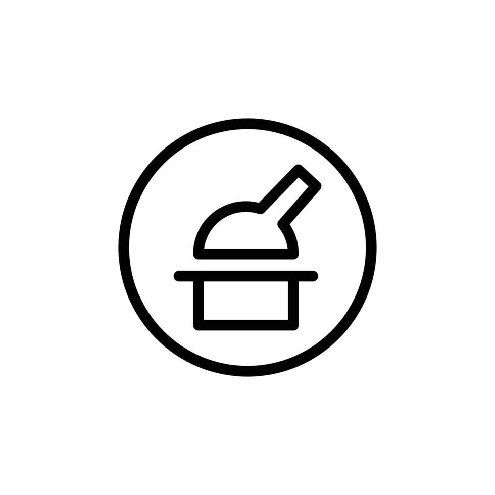 Space observatory icon Black and white outline vector