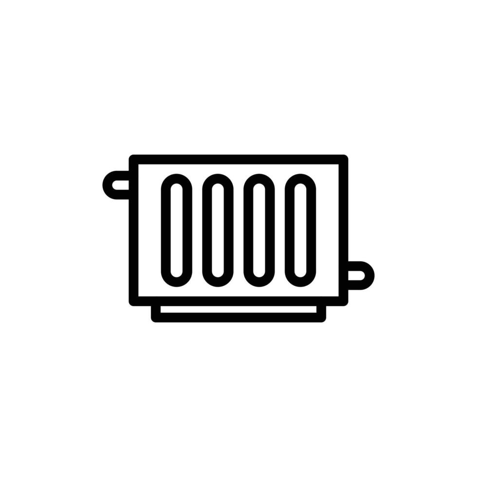 Conditioner heater icon vector