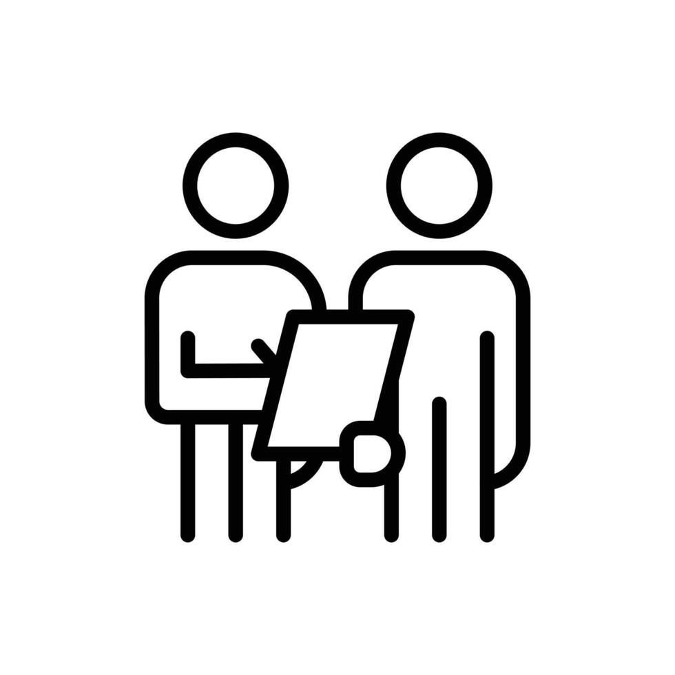 Consulting Icon logo sign set outline vector
