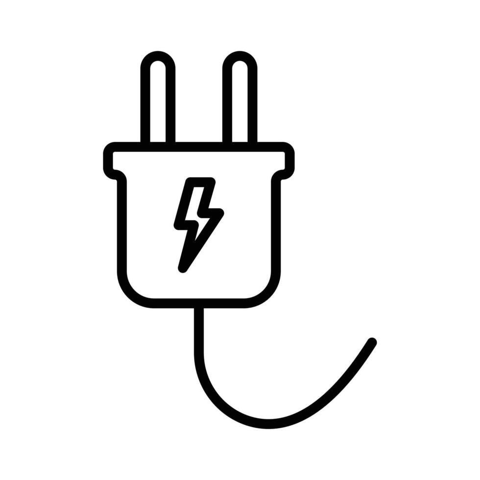 Electric plug icon vector