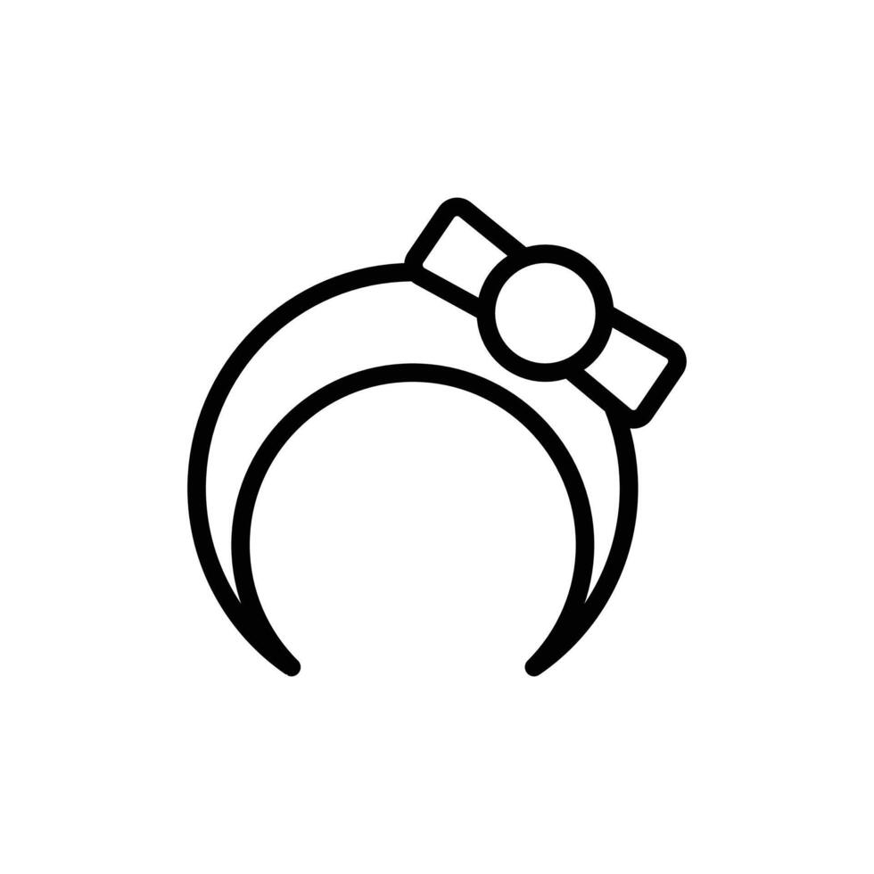 Hair band icon vector