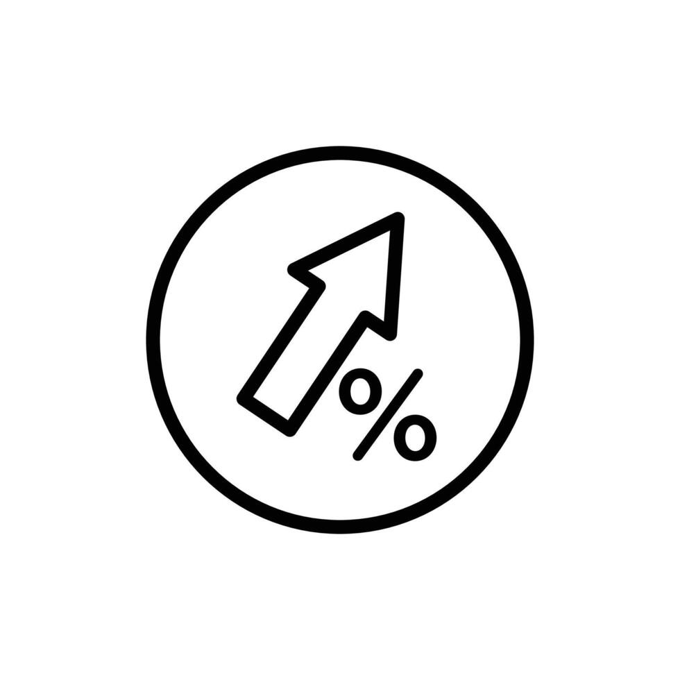 high percentage icon vector