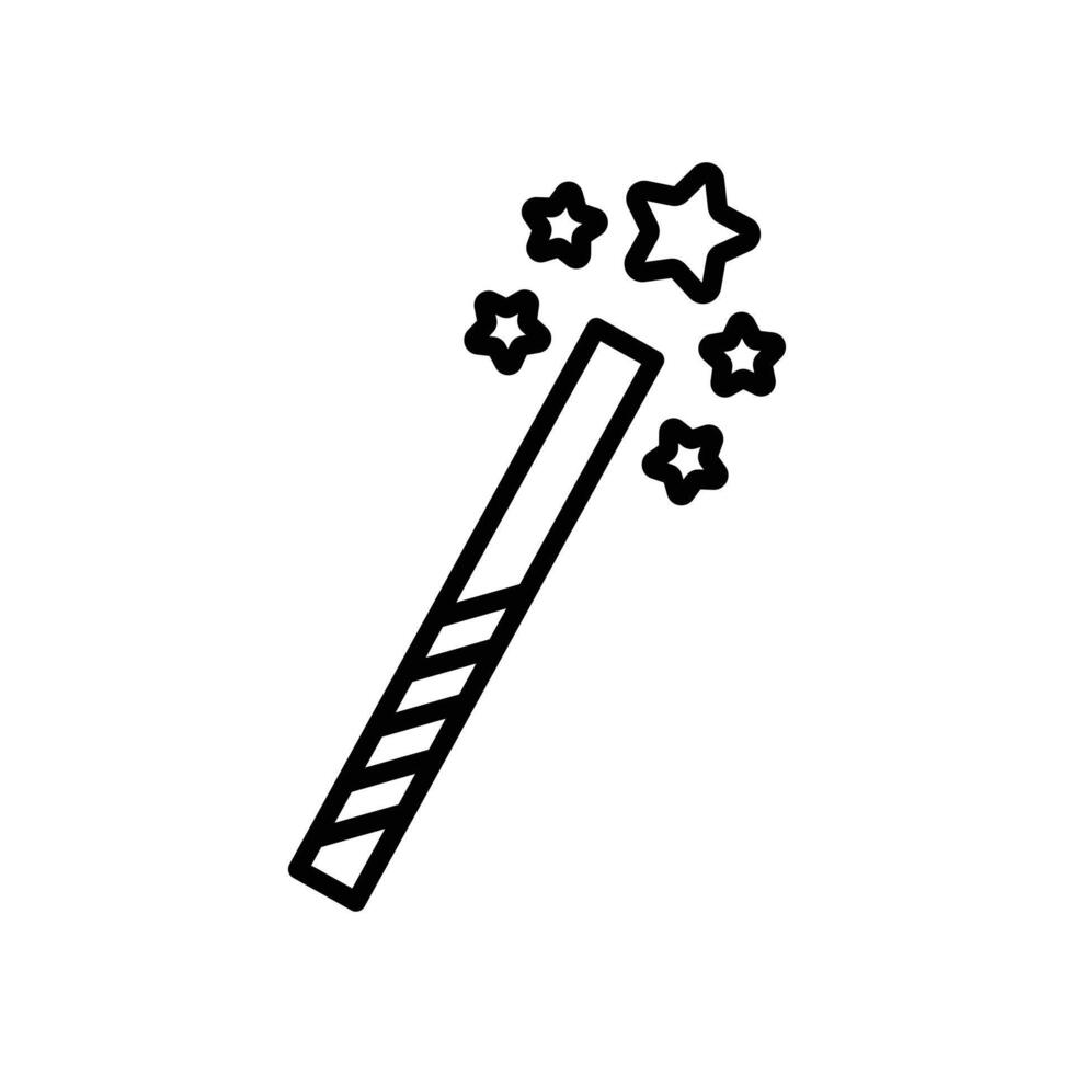 Magic wand icon vector