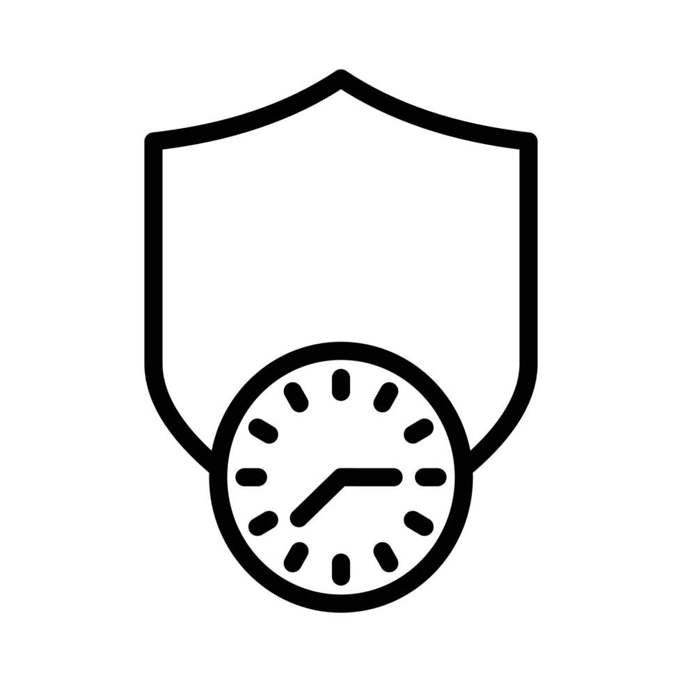 Long term protection icon vector