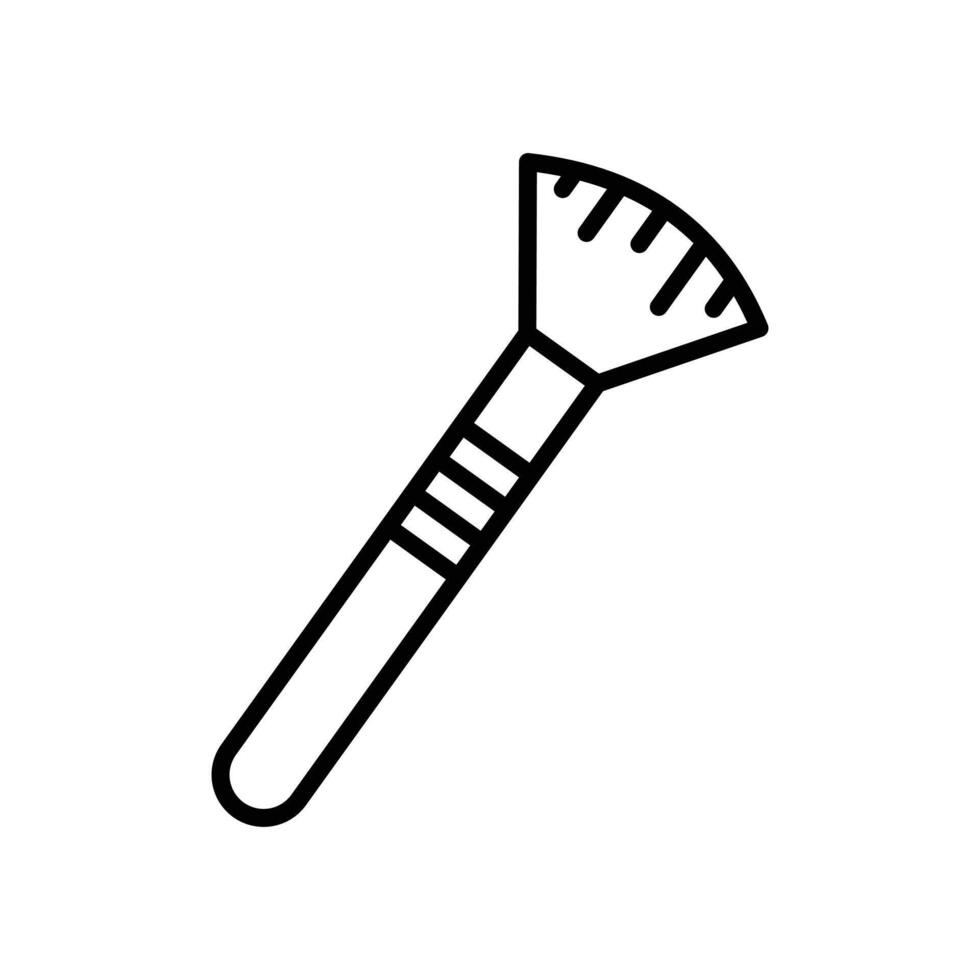makeup brush icon vector
